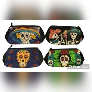 Dia de Los Muertos Coin Purse Lot, Zipper Closure
